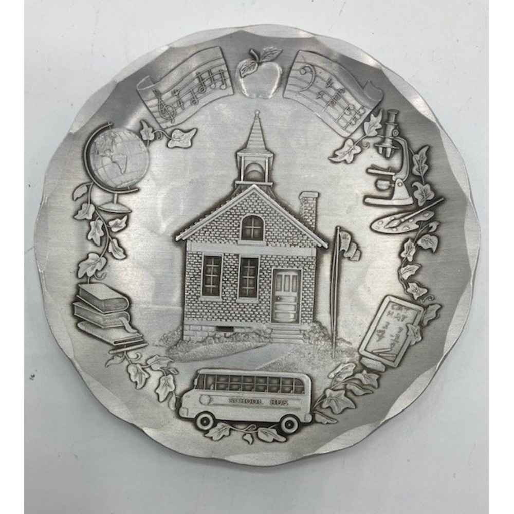 Wendell August Forged Aluminum Schoolhouse Trinket Dish‎ Handmade Vintage 4.5"
